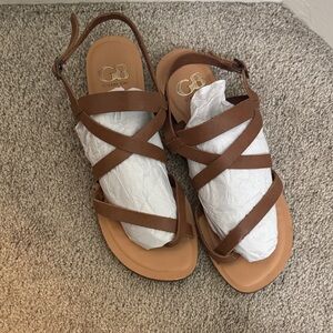 Gianni Bini Tan Strappy Sandals